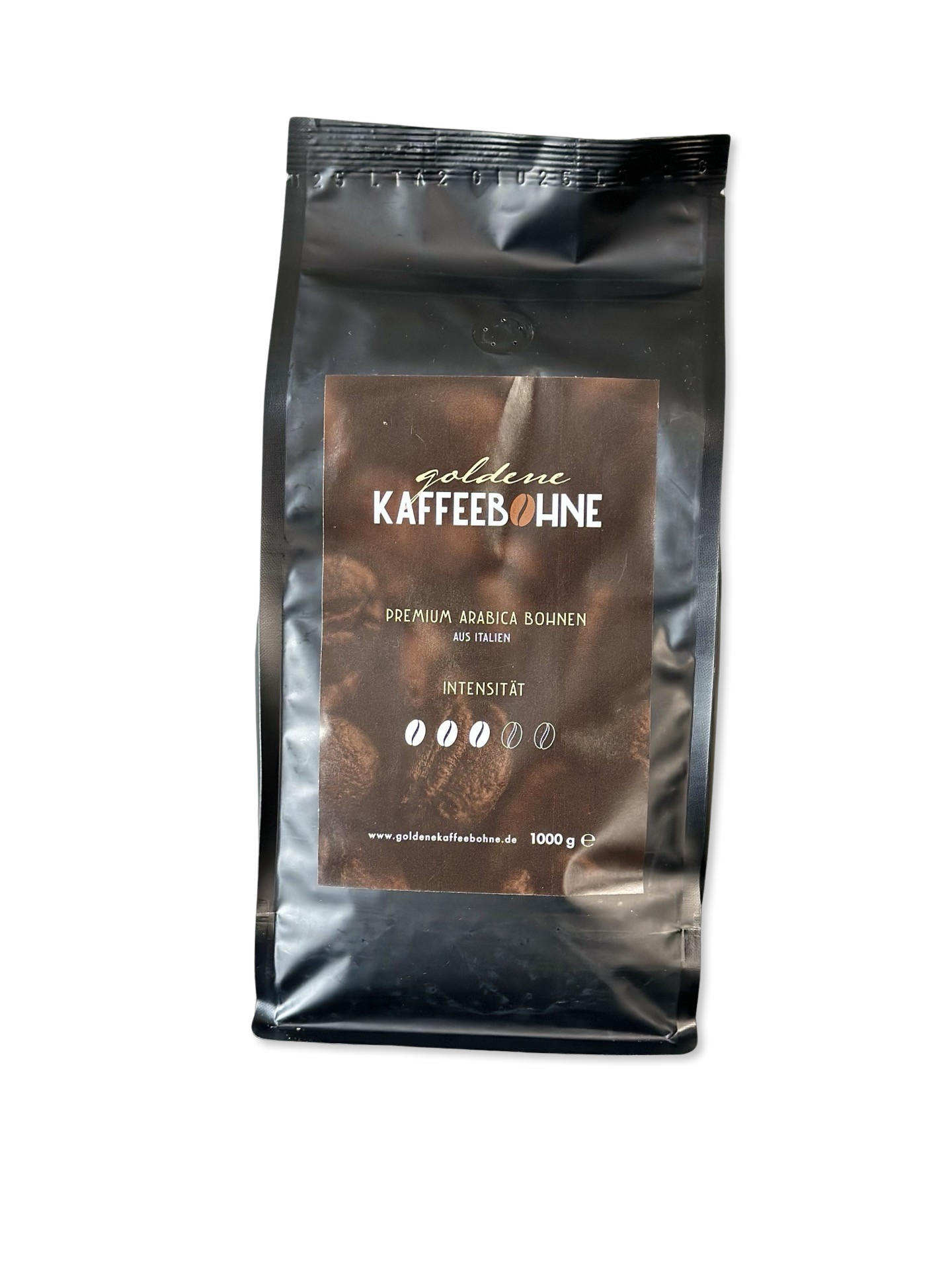 Goldene Kaffeebohne - Kaffeebohnen 50% Arabica 1Kg Pack