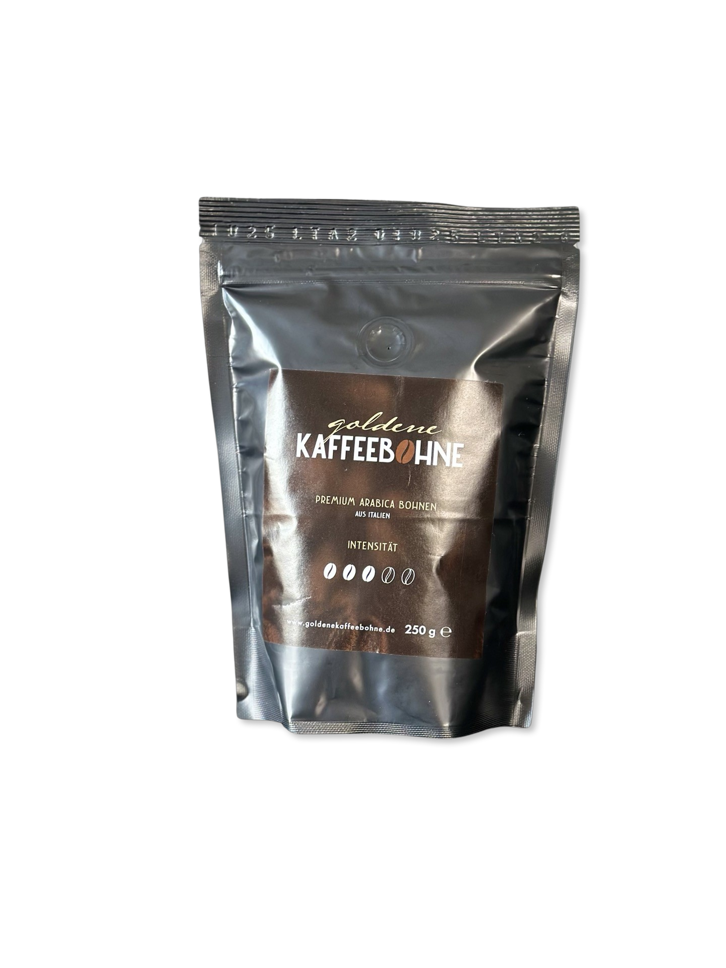 Goldene Kaffeebohne - Kaffeebohnen 50% Arabica 250 Pack