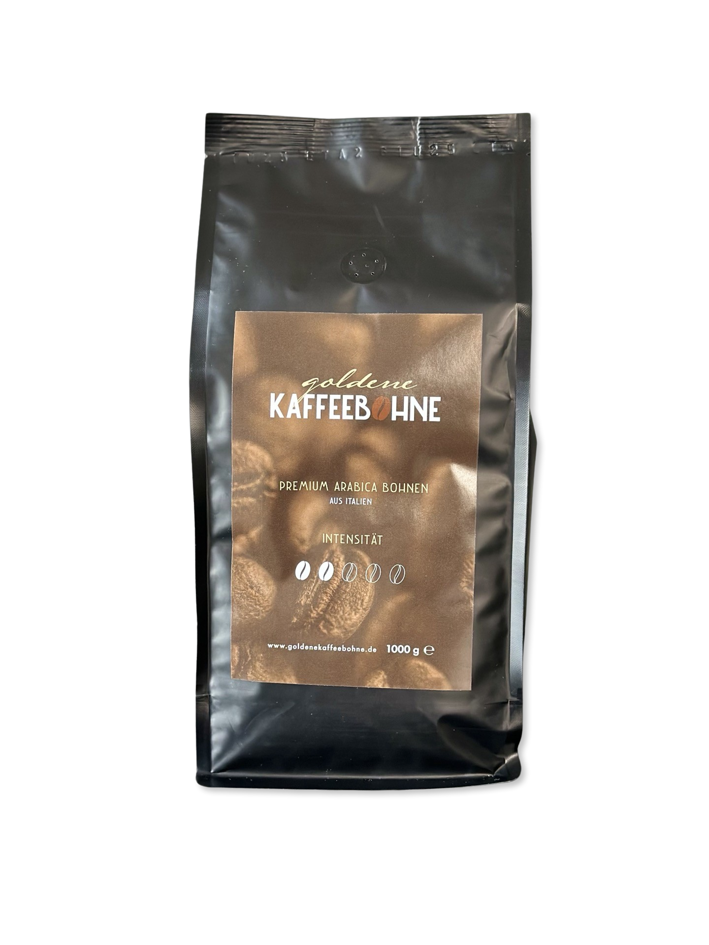 Goldene Kaffeebohne - Kaffeebohnen 70% Arabica 1Kg Pack