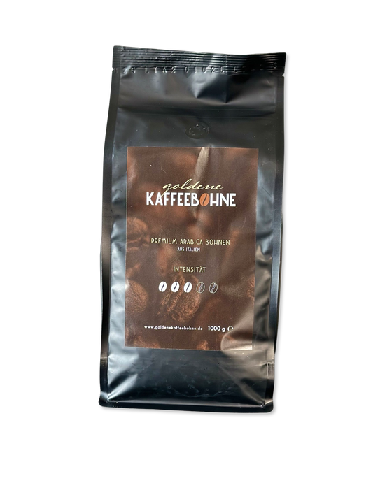 Goldene Kaffeebohne - Kaffeebohnen 50% Arabica 1Kg Pack