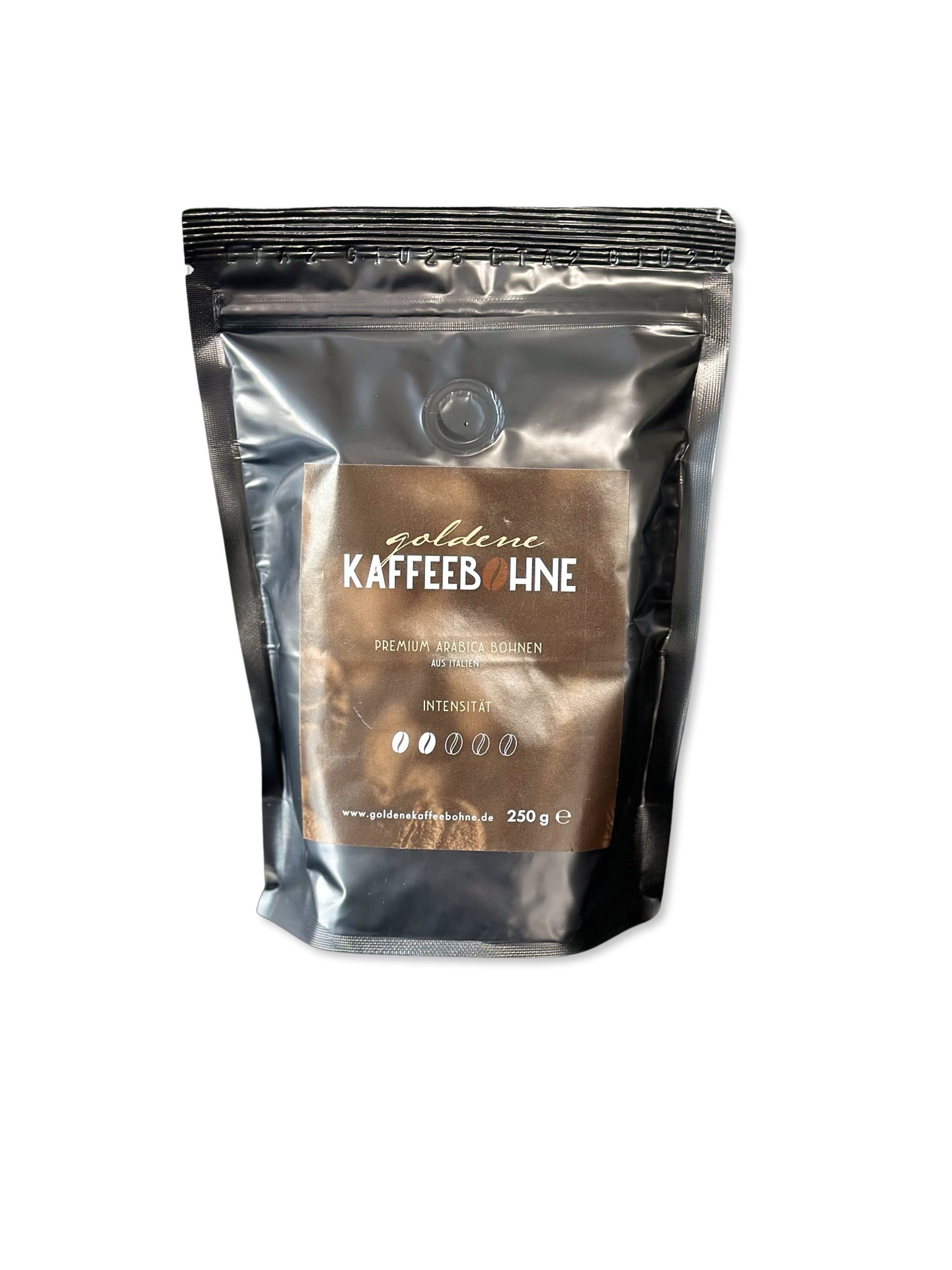 Goldene Kaffeebohne - Kaffeebohnen 70% Arabica 250g Pack